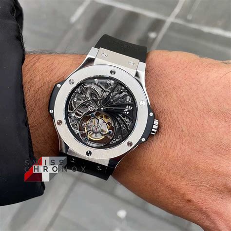 hublot skeleton square|Hublot big bang tourbillon skeleton.